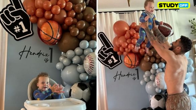 Images: Evander Kane and partner Mara Teigen commemorate their son Hendrix's first birthday.