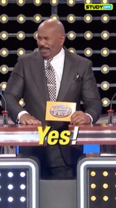 Steve Harvey of The Bag Family Feud "confirms he's rich" by giving a participant a high five after their response, leaving followers pleading with him to "adopt me."