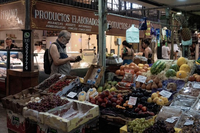 Financial frenzy follows Argentina's lowest monthly inflation in two years.