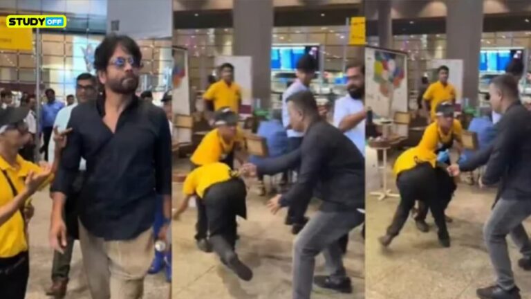 Security shoved a fan; the video was reviewed, and Nagarjuna apologised