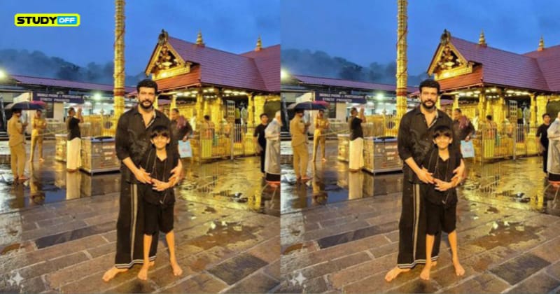 Visiting Sabarimala with his kid was actor Ramesh Pisharadi.