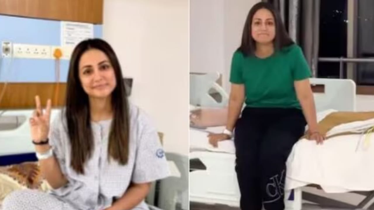 Popular Video Hina Khan, who is fighting cancer, released a poignant video, Leave for Chemo from Award Ceremony. 