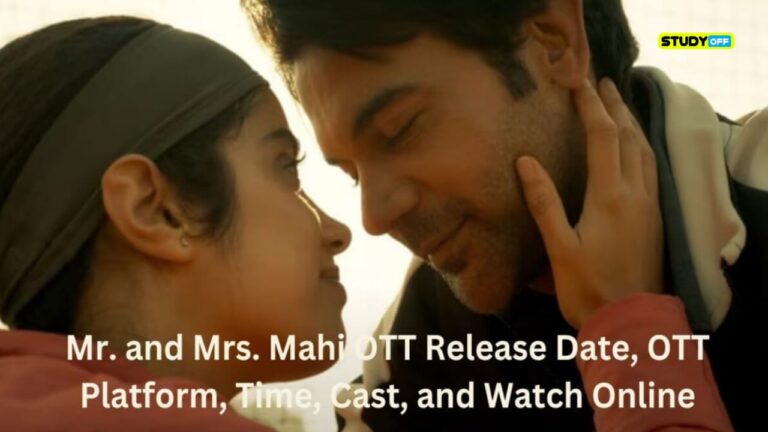 The cast, time, date, and online viewing details for Mr. and Mrs. Mahi's OTT release 