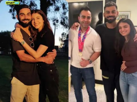 Virat Kohli made his brother wear the medal, celebrated the victory with his sister, Anushka Sharma reacted