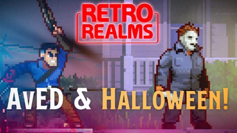 RetroRealms Arcade Halloween & Ash vs. Evil Dead promises a fun retro experience.